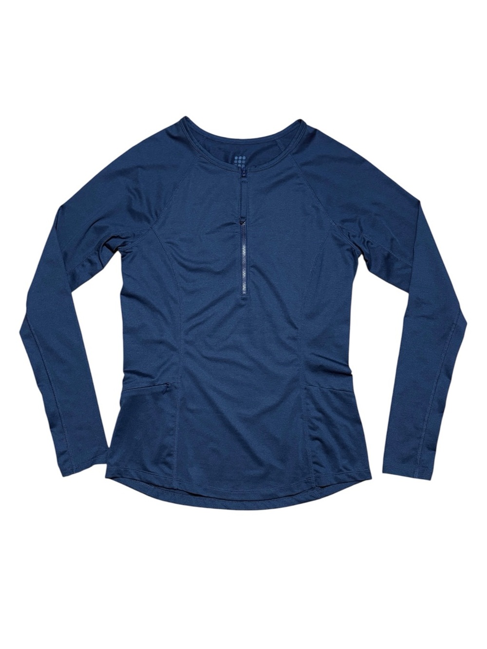 Title Nine Sunbuster 2.0 Long Sleeve 1/2 Zip Sun Shirt In Blue Sz XS